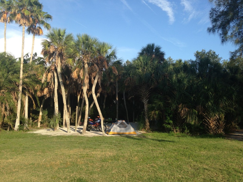 Camping justo a la playa