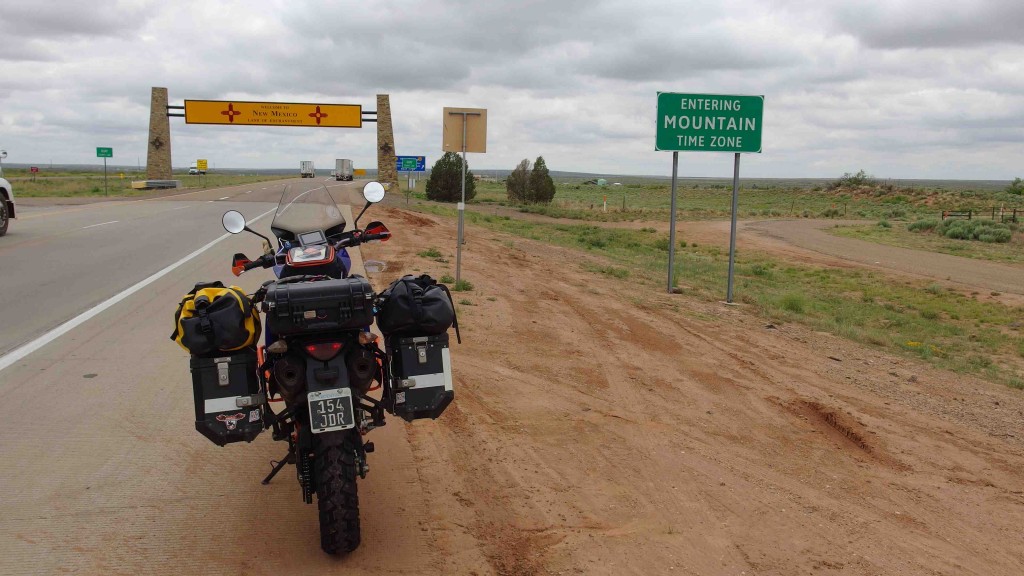 Entrando a New Mexico. Y cambiando la hora.