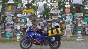 Sign Forest. Watson Lake
